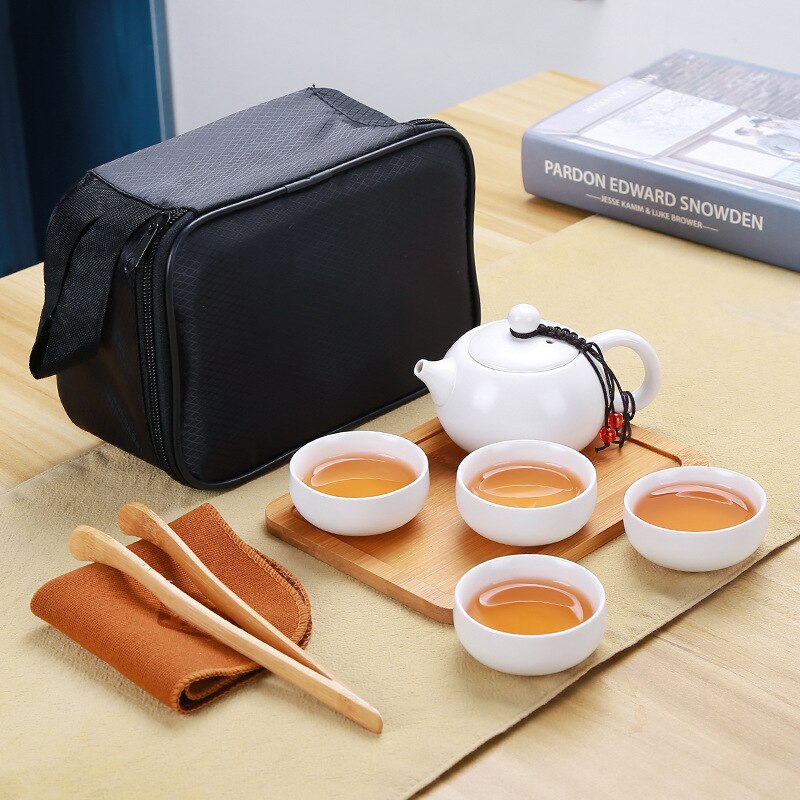 Ceramic teapot kettle gaiwan Chinese Travel Ceramic tea cup for puer chinese tea pot portable tea set drinkware: 11