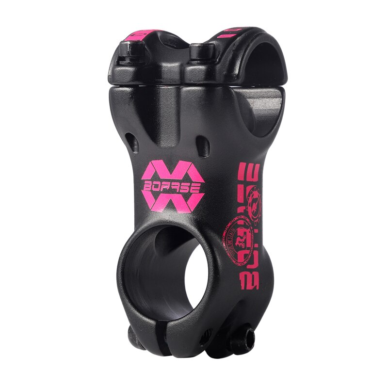 Boarse Bicycle Stem 31.8mm Bike Short Stem Parts Of Bicycle 40mm AluminumAlloy lightweight 145g Stem for AM/DH/ENDURO: pink