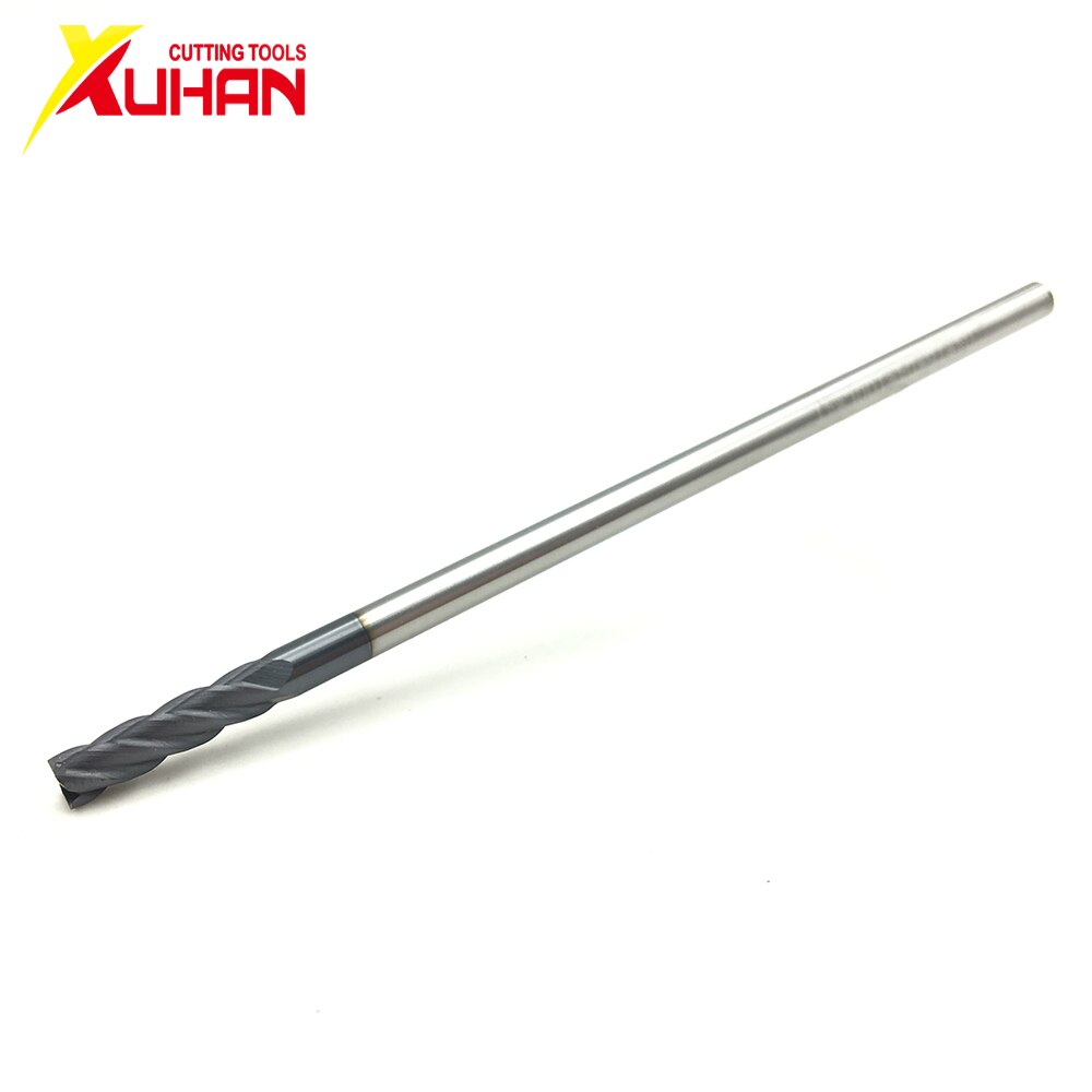 4 fluit Φ4. 0 * 4D * 100L HRC50 CNC machine tool vhm endmill Wolfraam Stalen Frees End Mill cuttering tool endmill