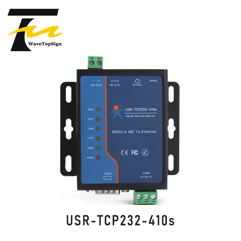 USR IOT USR-TCP232-410s ModBus RTU Converters support DNS DHCP RS232 RS485 SERIAL TO ETHERNET TCP/IP MODULE