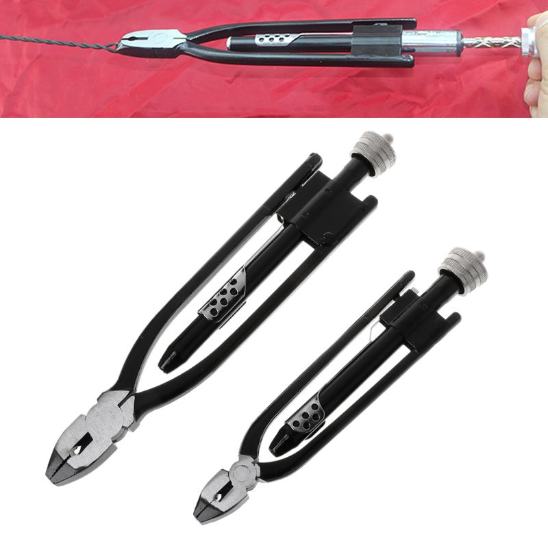 6 "9" Vliegtuigen Veiligheid Wire Twisting Tang Lock Twist Twister Met Een Lente Terugkeer Zware kaken