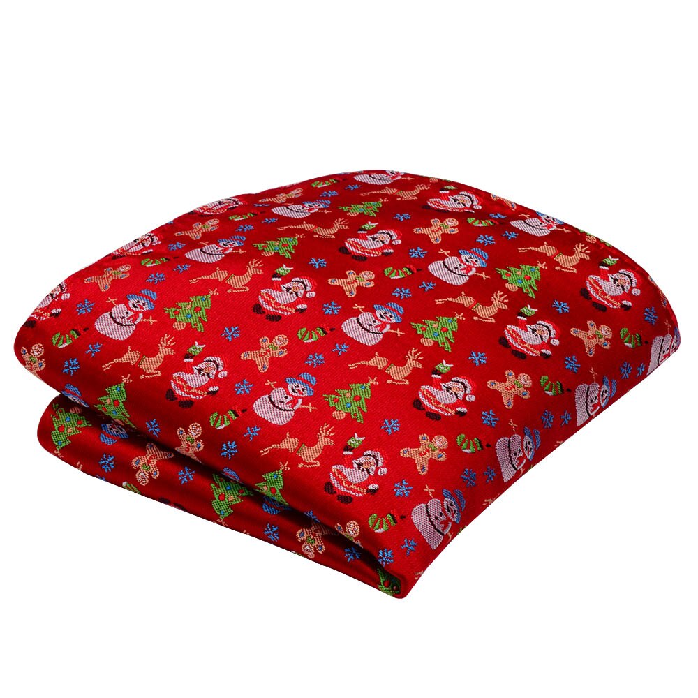 Ricnais Seide Weihnachten Taschentuch verrotten Bule Weihnachten Baum Schneemänner Jucquard Tasche Platz Kunden Zubehör Hanky: 10