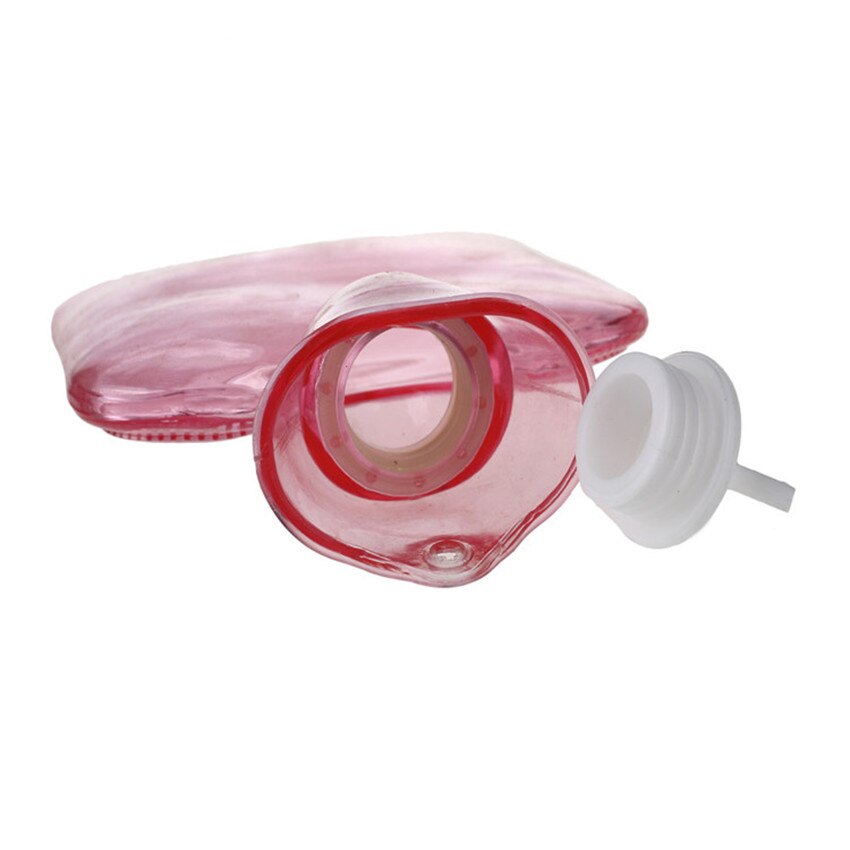 Mini botella de agua de pvc para manos, botella de agua de goma con cubierta de forro polar, 250ml