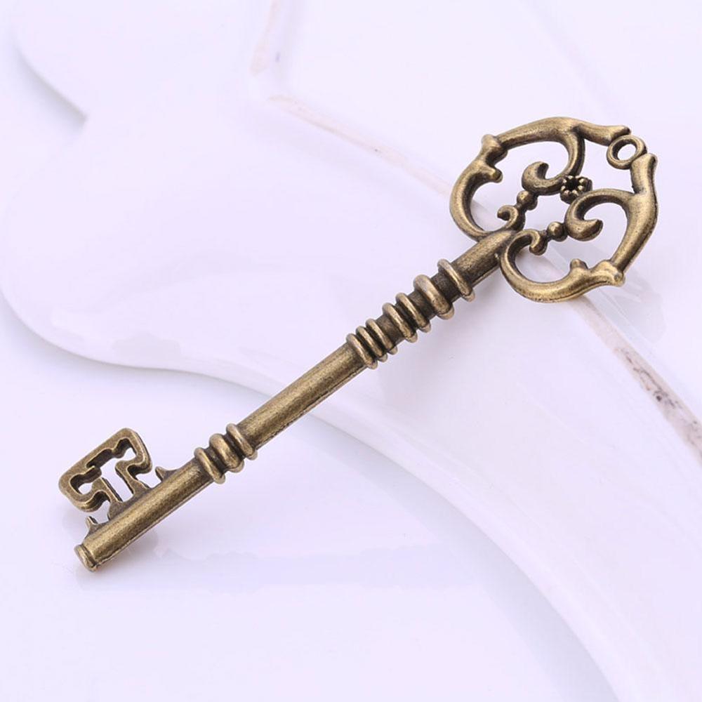 1Pc Antiek Brons/Goud/Zilver Kleur Key Charm Hangers Bedels Vintage Maken Handgemaakte Sleutel Sieraden Decoratie Voor diy H5D4