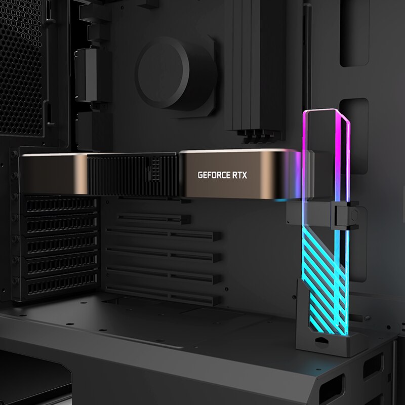 Cooler master argb gpu support bracket sync adresserbar rgb computer vga holder grafikkort support stativ