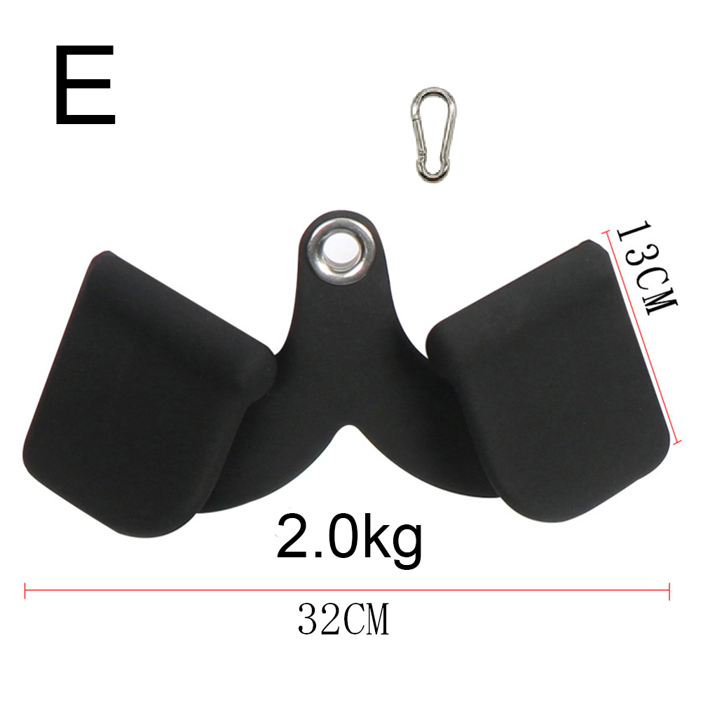 Home Gym Fitness Rudern V-Bar Riemenscheibe Kabel Maschinenaufsätze Bizeps Trizeps Rücken Blaster Griff Pull Down Handgriffe: Gold