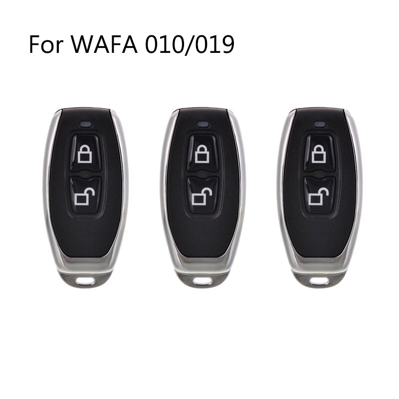 WAFU, 433 MHz, controlador remoto de la cerradura de la puerta de Control remoto clave para WF-010 WF-019 WF-011A Invisible cerradura de la puerta: 3pcs For 010 019