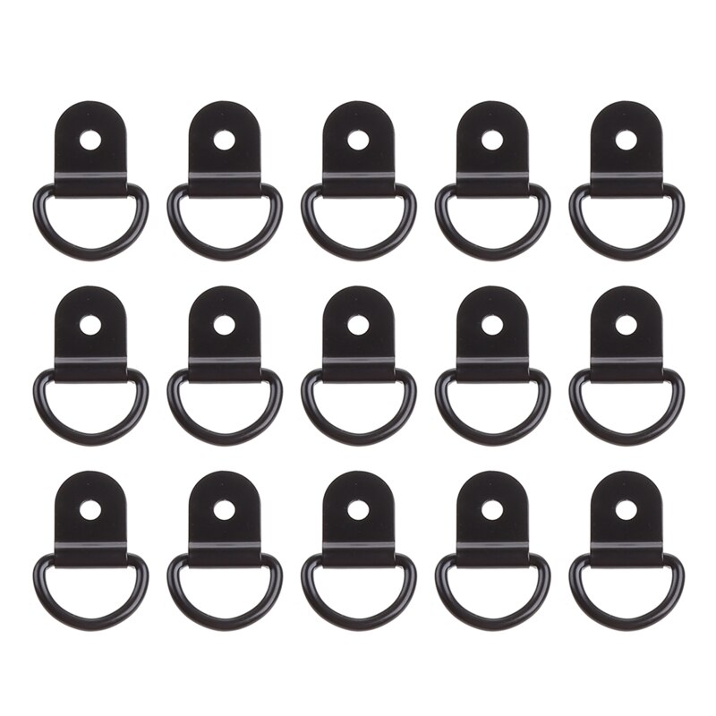 20Pcs Heavy Duty Tie Down Anchors Rings Cargo Bolt on D-Shaped Ring Buckle Lashing Ring Hardware