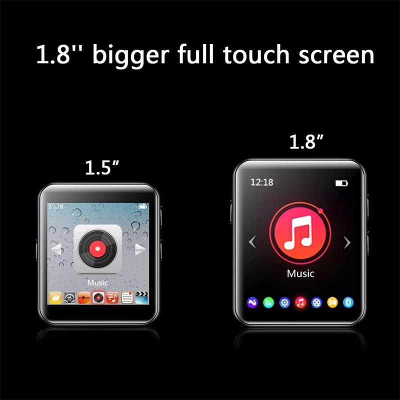 MP4 Player Bluetooth X1 Full Touch Screen Portable Audio Music Player Built-in Speaker with FM Radio, Recorder, E-Book