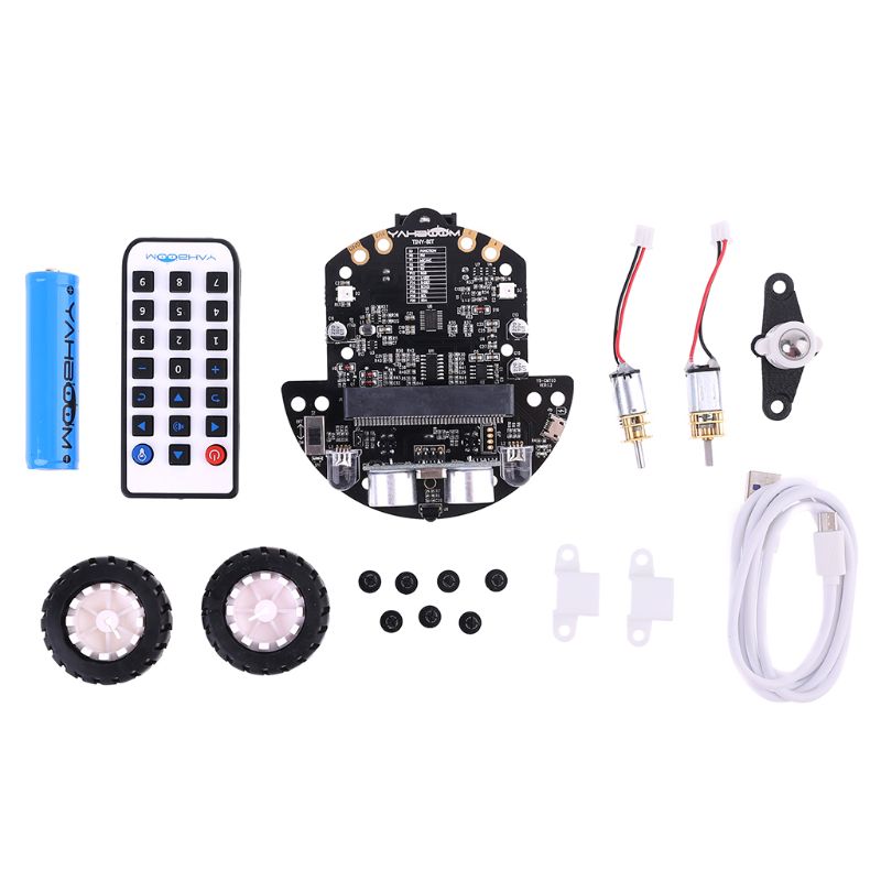 1Set Micro: Bit Grafische Programmering Robot Mobiele Platform Smart Auto V4.0 Ondersteuning Line Patrol Omgevingslicht Accessoires