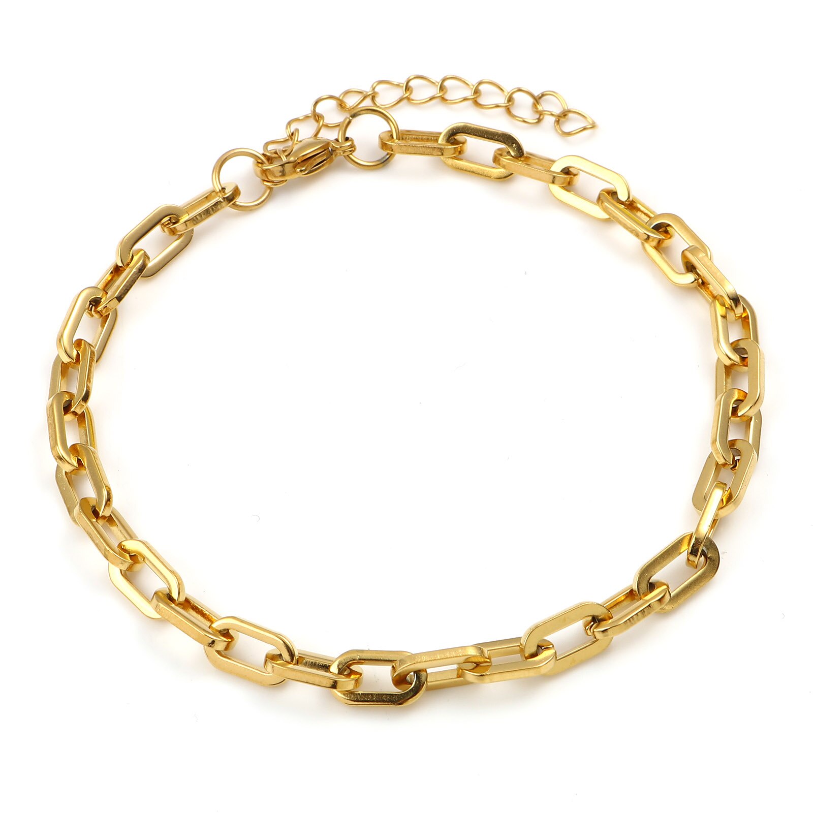 Tobillera de estrella de acero inoxidable para mujer, joyería para el pie, cadena chapada en oro, pulsera, accesorios de de cumpleaños: 0