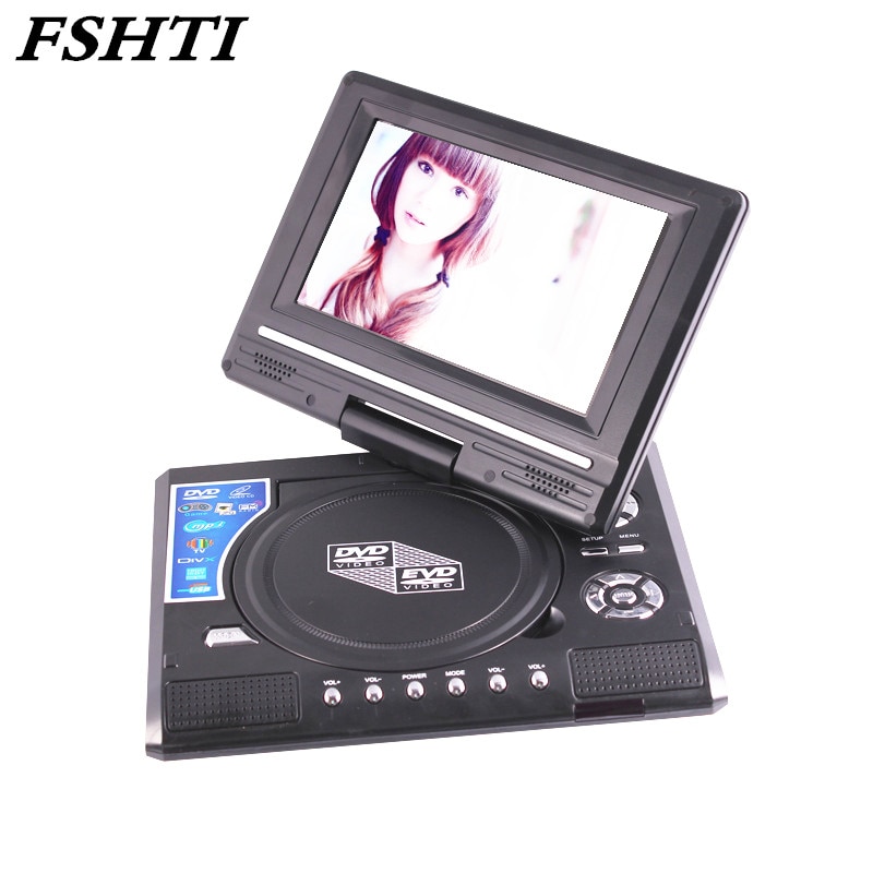 7.8 Inch Portable DVD Player Digital Multimedia Player U Drive Play with FM TV Game Card Read Function VCD DVCD MP4 MP5