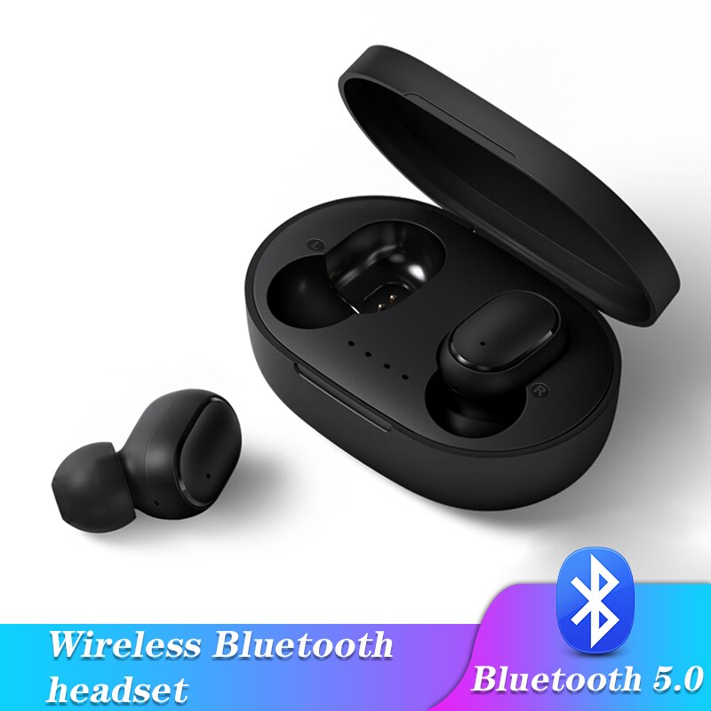 A6S 5.0 Bluetooth Headsets Voor Redmi Air Dots Draadloze Oordopjes TWS Oortelefoon Noise Cancelling Microfoon voor Xiaomi iPhone Huawei Samsun