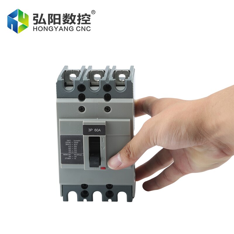 60A Molded Case Circuit Breaker 3P Three-Phase Air Switch Household Switch Switch Overload Short Circuit Protector Power Switch