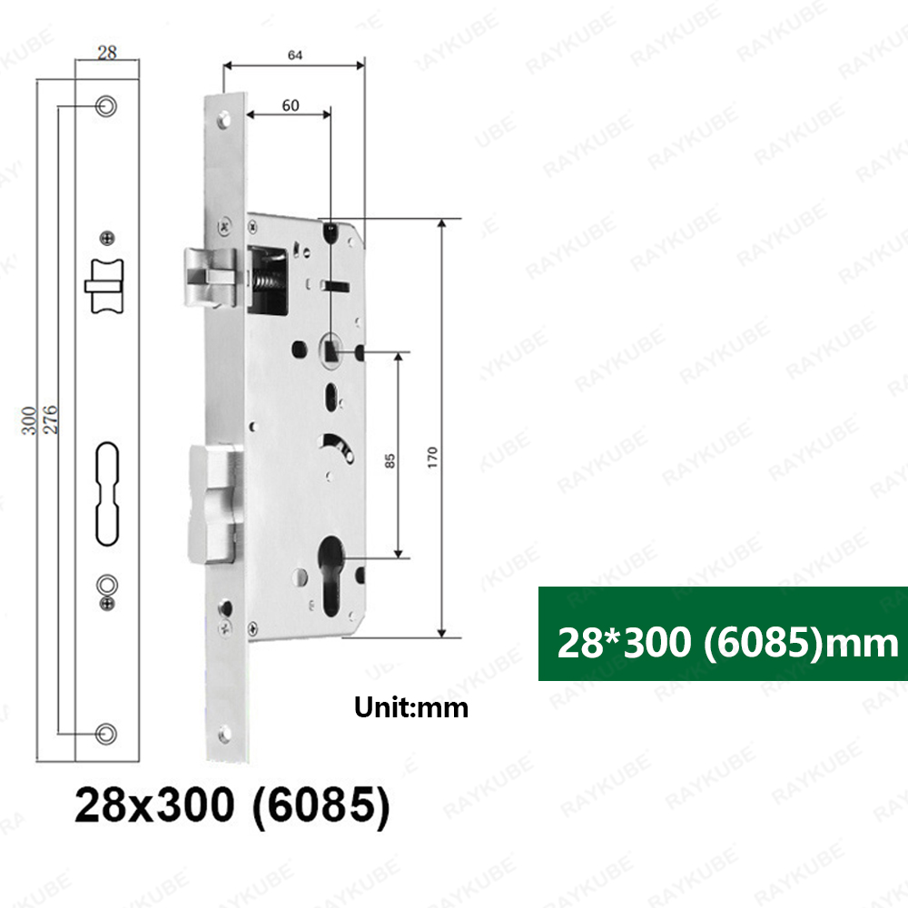 Mortise Lock Specialized For Smart Lock Different Size For Choose: black