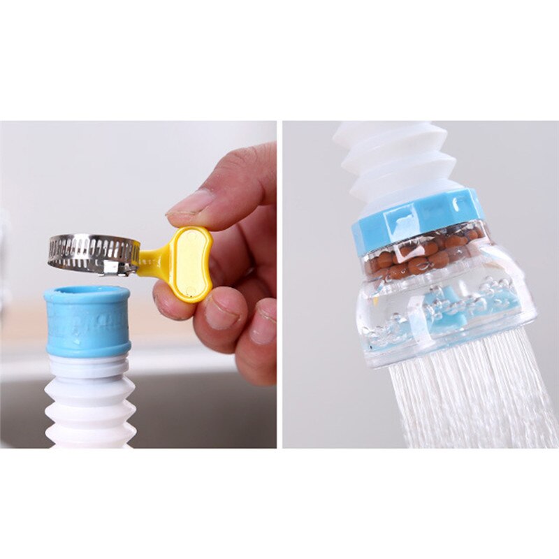 Vannbesparende kan teleskopisk vann fra springen filter kjøkken bad tilbehør sprinkler filter kranforlengere