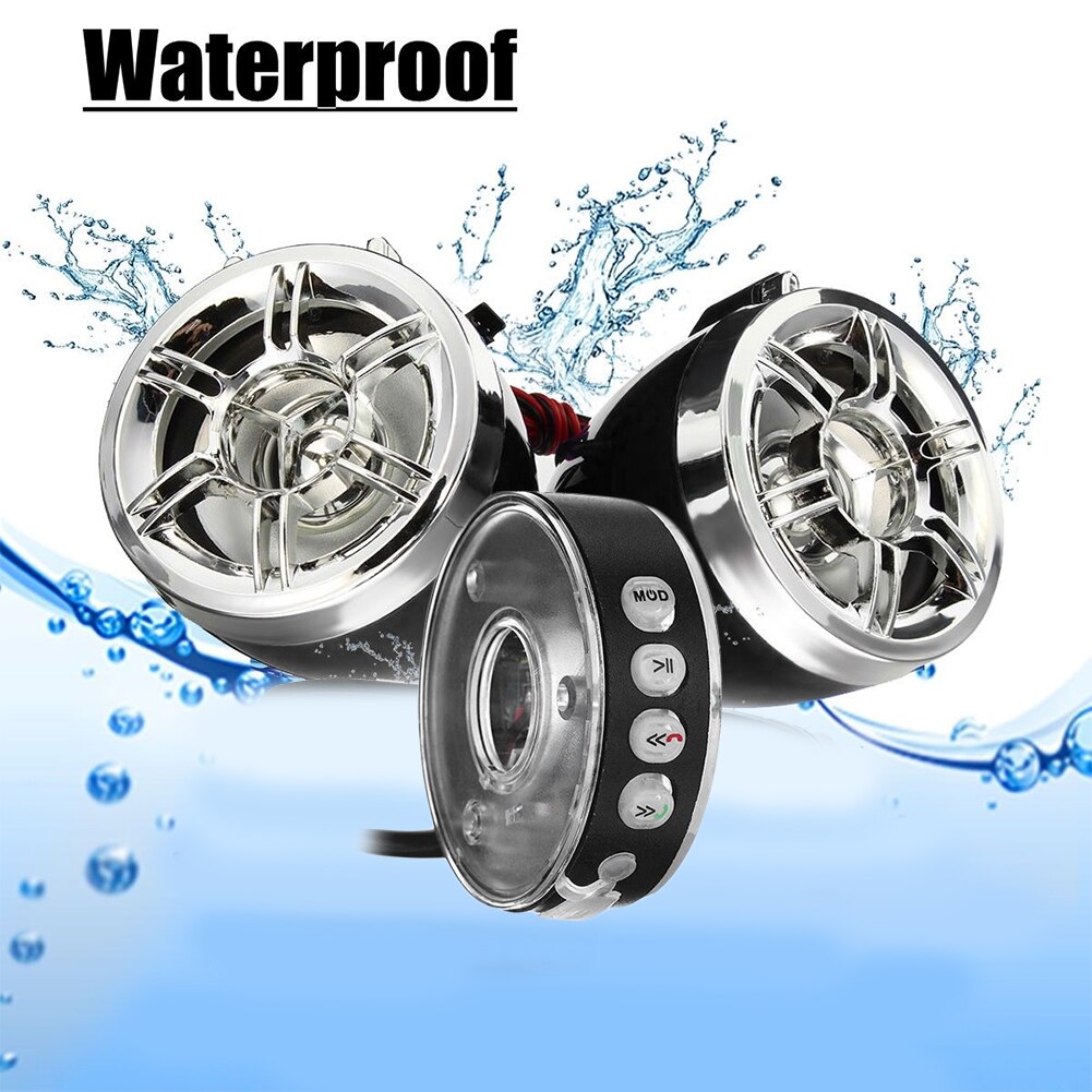 Motorcycle Electronic Accessory Motorcycle Audio Sound System Waterproof FM MP3 Player Stereo Studio Speakers