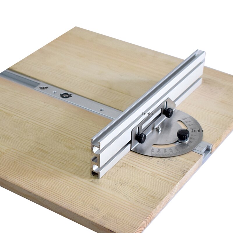 Woodworking Table Saw Angle Ruler Miter Gauge Guide W/ 415mm Fence Carpenter Push Band Saw Inverted Adjustable Angle Gauge