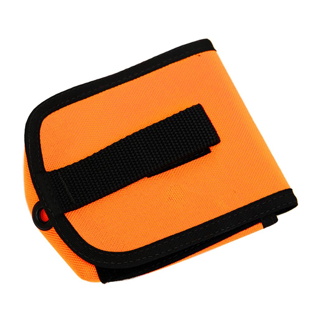 Nylon-gewichtstasche zum tauchen, schnorcheln und für den unterwasser-halter am gürtel: Orange