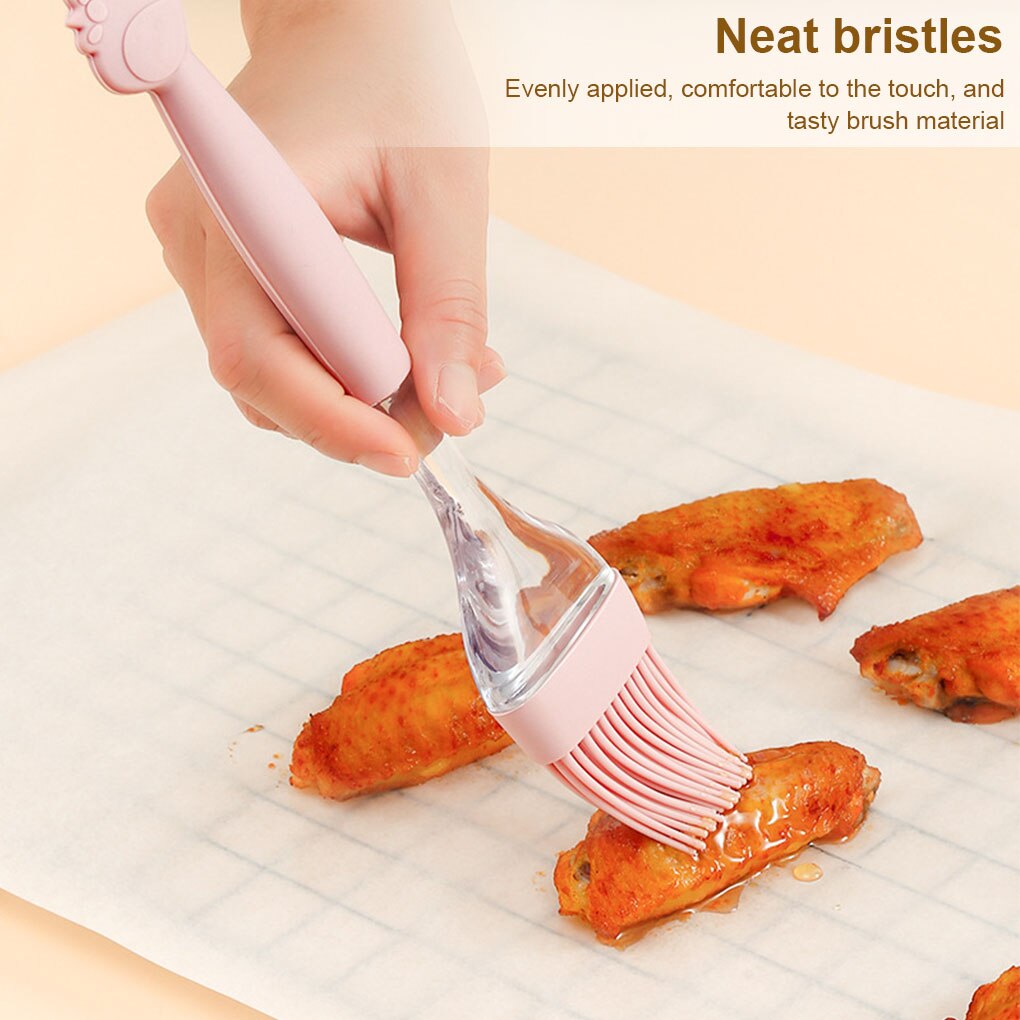 3Pcs Pink Silicone Cooking Utensils Spatula Egg Whisk Kit High Temperature Proof Scraper Frying Cookeware