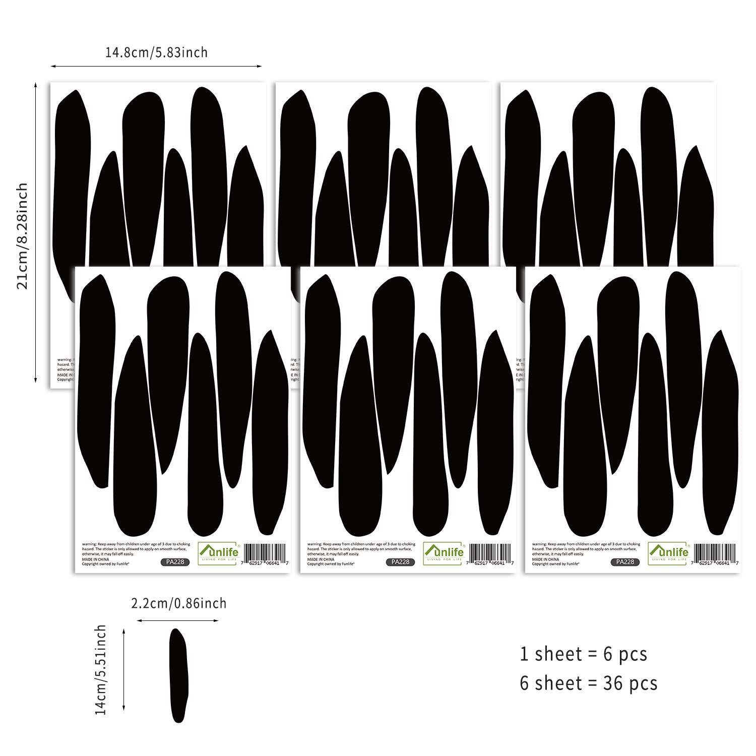 Boho przedszkole kreatywna ściana naklejka dla dzieci pokój dziewczynki chłopcy salon Home Decor Cartoon kropki zwierzęta Vintage naklejki: PA228