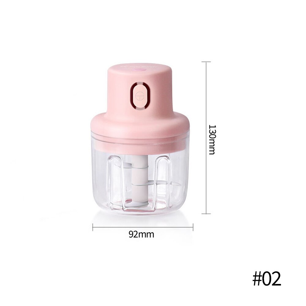 Wireless Electric Meat Grinder Food Chopper Mini Stainless Electric Kitchen Chopper Meat Grinder Shredder Kitchen Tools: 250ml