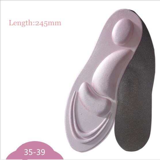 Inlegzolen Stretch Ademend Deodorant Kussen Voor Voeten Man Vrouwen orthopedische Binnenzool Voor Schoenen Zool Spons Hoge hakken Pad Plus size: pink 245mm
