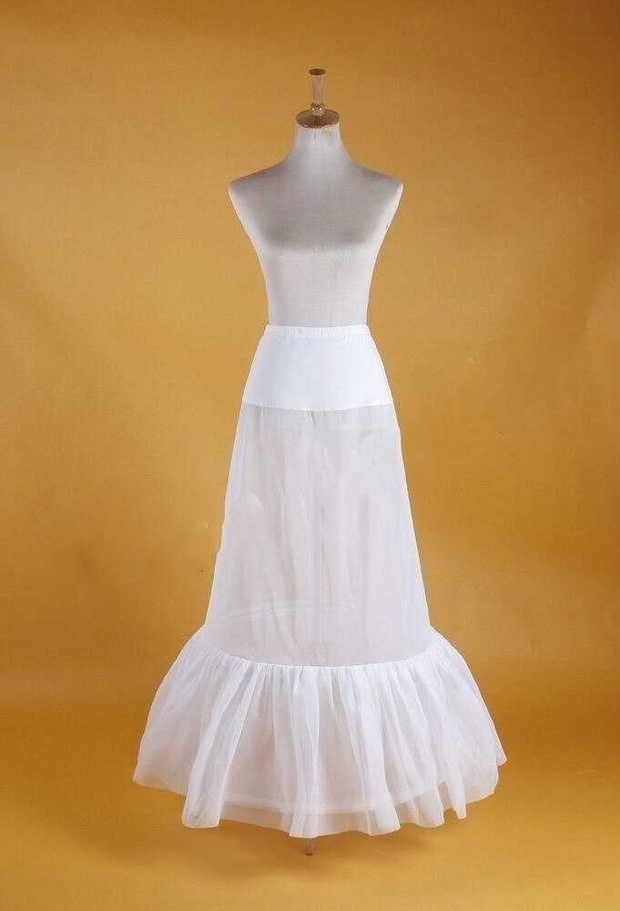 Robe de bal blanche, jupon Crinoline, sous-jupe glissante, pour mariage 1/2/3/4/5