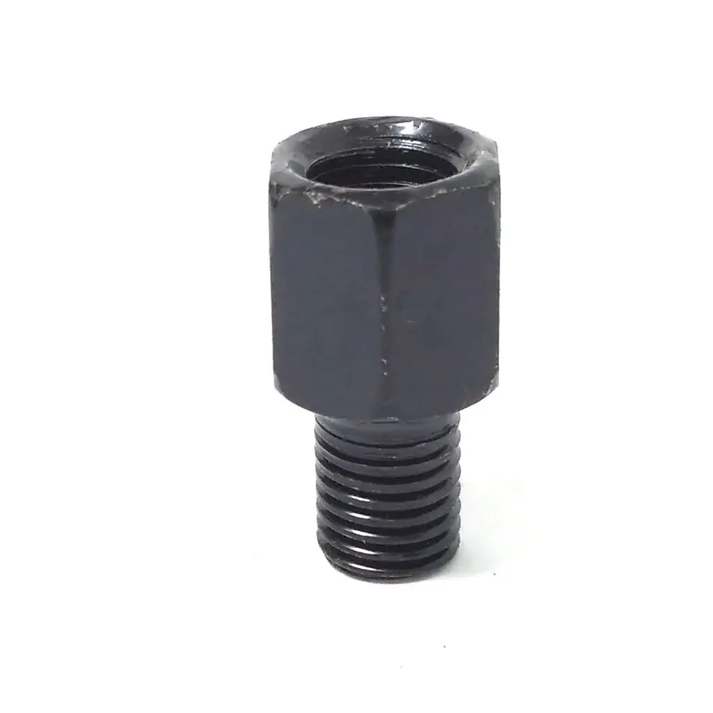 Coppia adattatori per specchietti moto neri M10 10MM M8 8MM Specchi retrovisori Conversione bullone in senso orario Anti-orologio Destra Sinistra filettatura