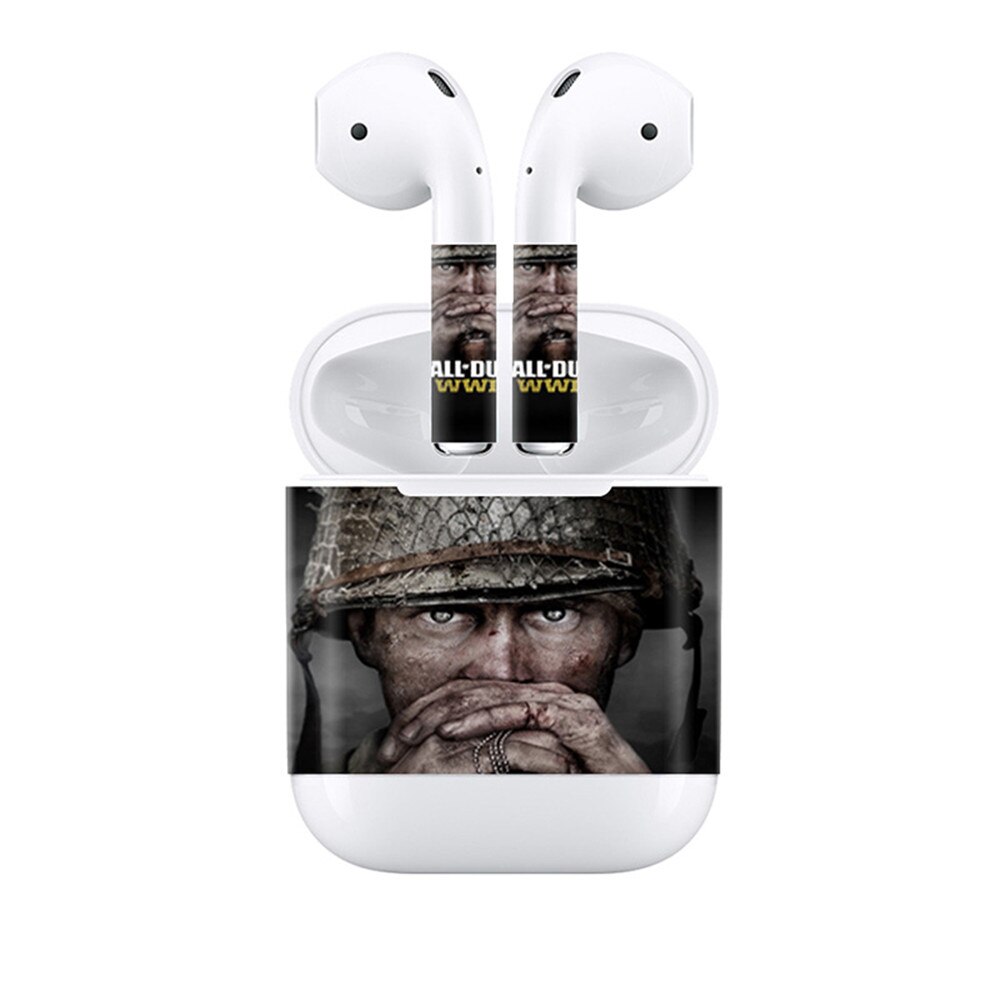 Caso protetor de poeira bonito adesivo interno para airpods 1 2 airpod pele capa protetora adesivos para apple air pods envoltório completo adesivo: TN-AirPods-1094