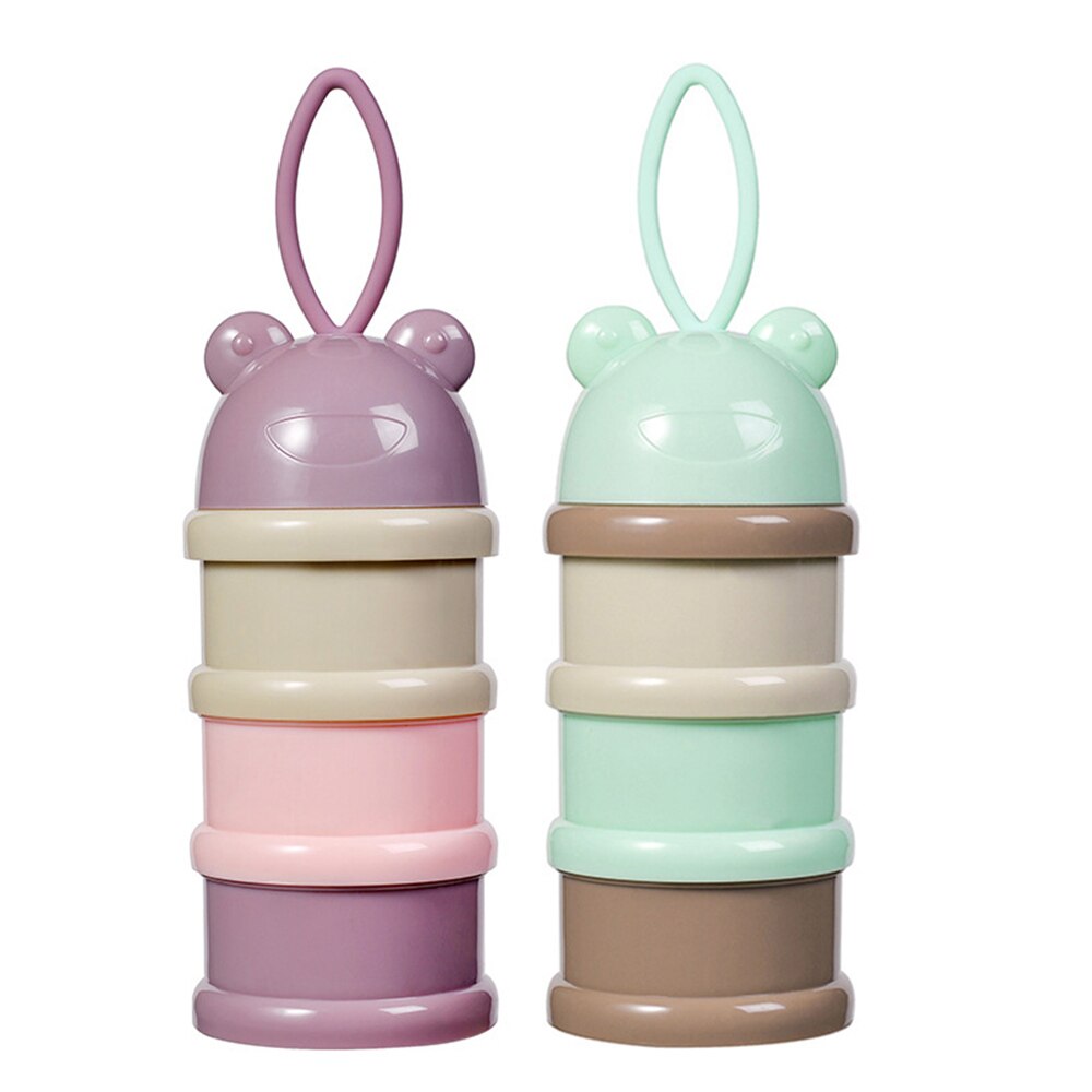 Dispenser för modersmjölksersättning för småbarnssnacks utomhus 3- lagers stapelbar matbehållare bärbar och hållbar