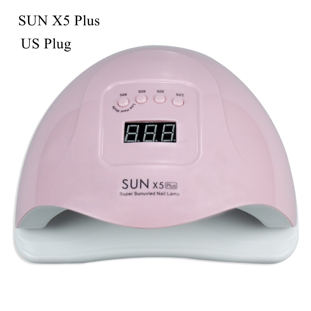 Sun S9-lámpara UV LED para secar esmalte, de uñas en Gel, para manicura, Reino Unido, EE. UU., con pantalla LCD: SUNX5PLUS 4