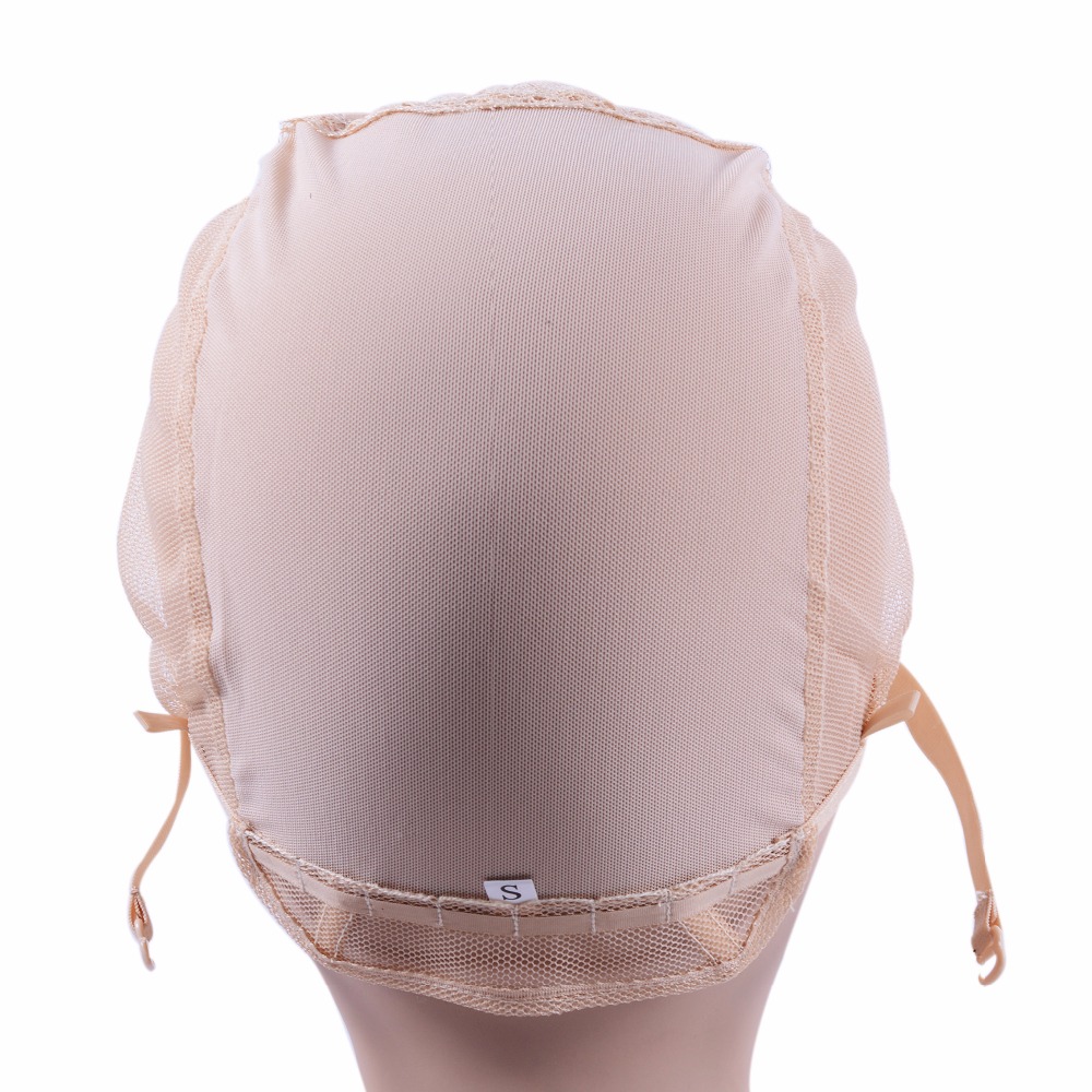 Gorra de peluca rubia para hacer pelucas con correa ajustable en la espalda, gorro tejido, sin pegamento casquillo de peluca, Red para el cabello de buena