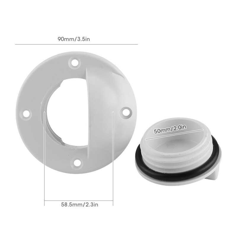 Transom Drain Plug Nylon Drain Universal Transom Drain Scupper Valve Deck Mount Bung Stopper Marine Boat Accessories Scupper
