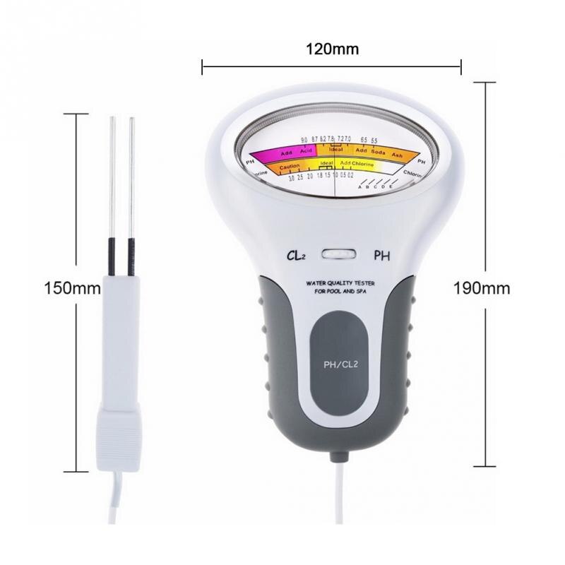 Chloor Meter Ph Tester 2 In 1 Testers Water Testen Apparaat CL2 Meten Voor Zwembad Aquarium Drinkwater