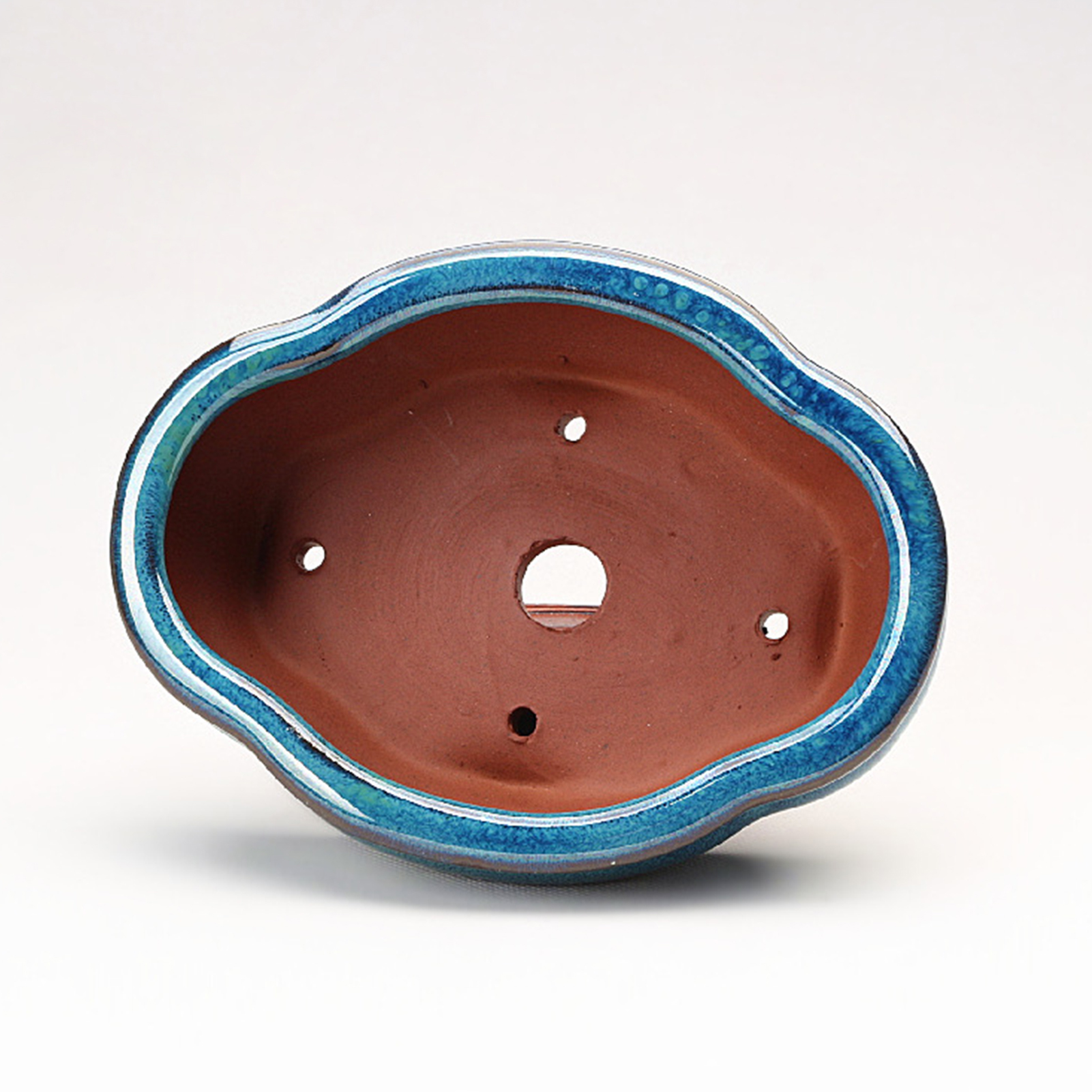 Pot de fleur succulente en céramique, Pots de bonsaï en poterie de Style chinois avec trou de vidange, pierre de grès violette pour décoration de bureau et de maison