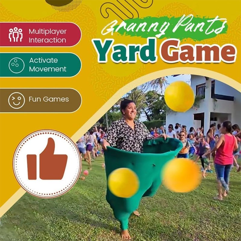 Granny Pants Yard Game Set Family Giant Outdoor Party Game Parent Child Throwing Adult Group Yard Activity Prop Game Costume