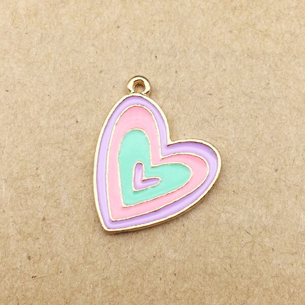 10 Pcs Cake Charm Hart Ananas Horse Charms Voor Sieraden Maken En Crafting Oorbel Charme: heart