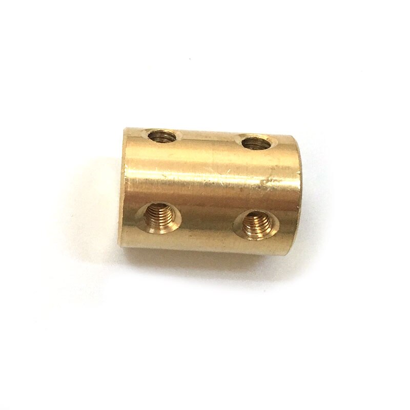 Acoplamiento de eje de latón acoplamiento rígido acoplador de motor conector llave inglesa