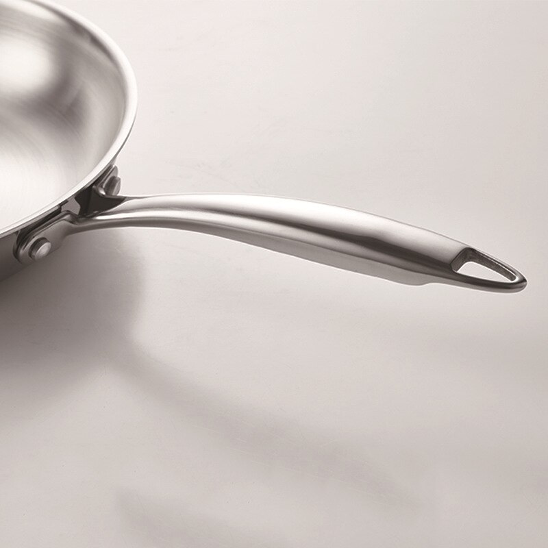 304 Stainless Steel Frying Pan Cooking Pot Nonstick Pan Fried Steak Skillet Egg Gas Stove Cooker For Kitchen Accessories