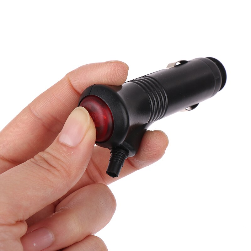 12V 24V Male Auto Car Motorcycle Cigarette Lighter Socket Plug Connector On Off Switch