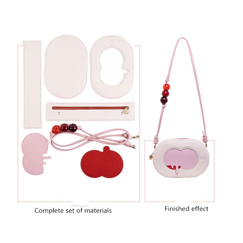 Hand-knitted Packaging Diy Bag Diy Material Packaging Handicraft Subsection Shoulder Oblique Package