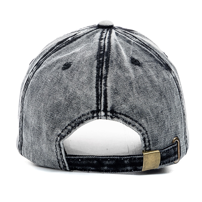 Neue unisex Gewaschen Baumwolle Kappe Denim schlicht Baseball Deckel Männer Frauen Einstellbare lässig draussen Straße Hütte