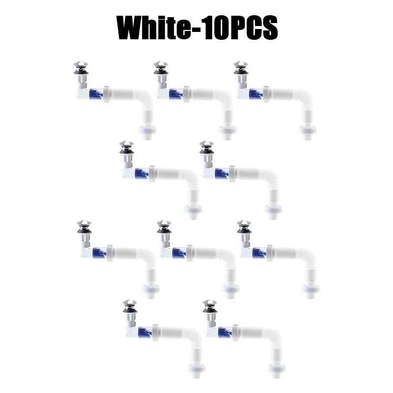 Kitchen Sink Drain Hose Basin Odor Isolation Drain Sink Wash Basin Universal Horizontal and Vertical Drain Pipes Accessories: plum