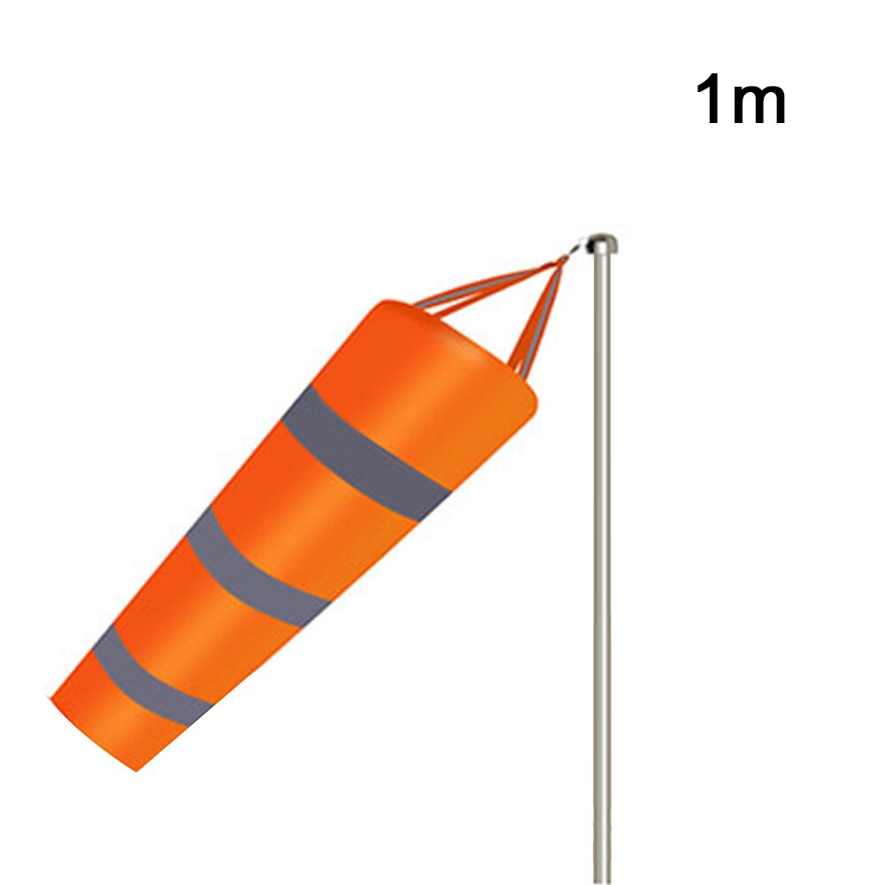 80/100/150cm reflekterende bælte vindsok udendørs rip-stop vindsok taske på ветроуказатель: 1m