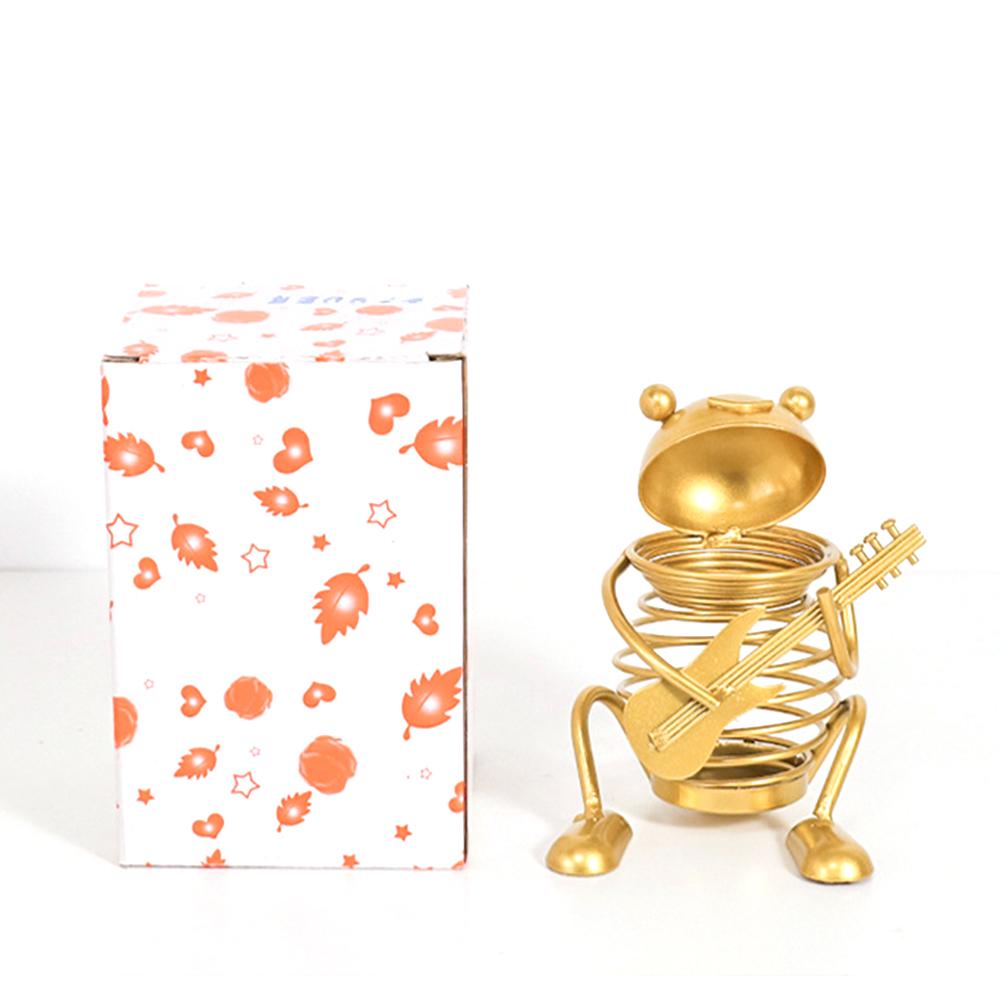 Gold Metal Pen Holder Desk Sturdy Stationery Organizer Desktop Craft Ornament For Home And Office Supplies