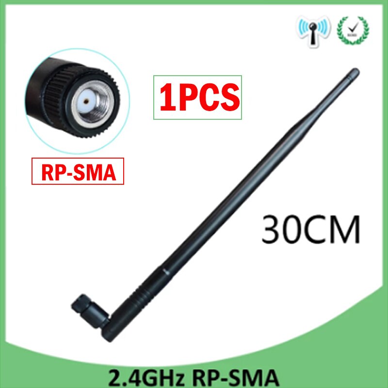 Antenne WiFi 2.4G 12dbi pbx 2.4GHz IOT RP-SMA, connecteur SMA mâle, routeur de réseau sans fil à Gain élevé pour intérieur et extérieur: 1PCS FEMALE