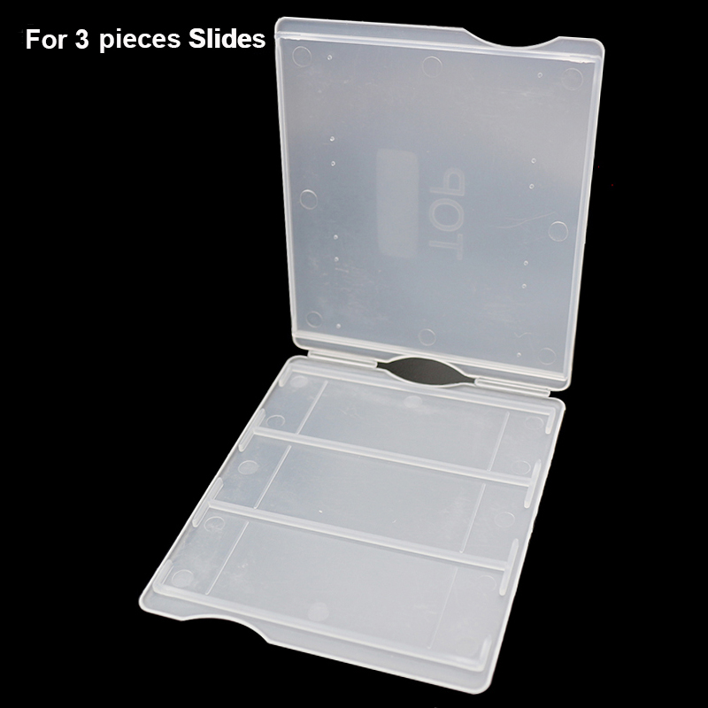 50 pieces Microscope Slides Box Holds 1 or 2 or 3 or 5 pieces Slides Plastic Mailers Box Slide Storage: For 3 pieces Slides