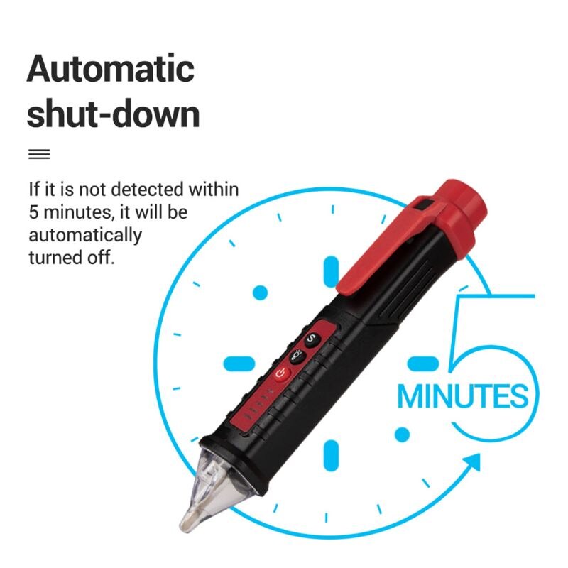 Non-contact AC Voltage Detector Tester Meter 12V-1000v Pen Digital Volt Current Electric Test Pencil Electric Indicator