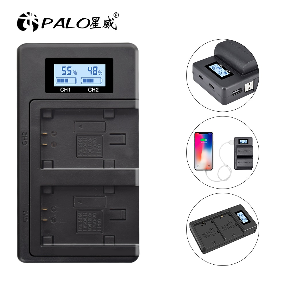 PALO NP FV100 NPFV100 NP-FV100 camera battery charger For Sony NP-FH50 NP-FH100 NP-FP50 NP-FP90 NP-FV50 NP-FH40